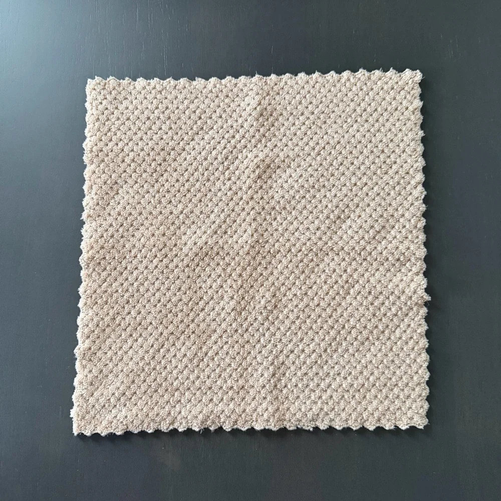 Textured Neutral Tan Washcloth